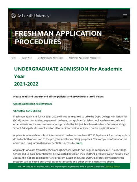 dlsu ofad|Undergraduate Admissions .